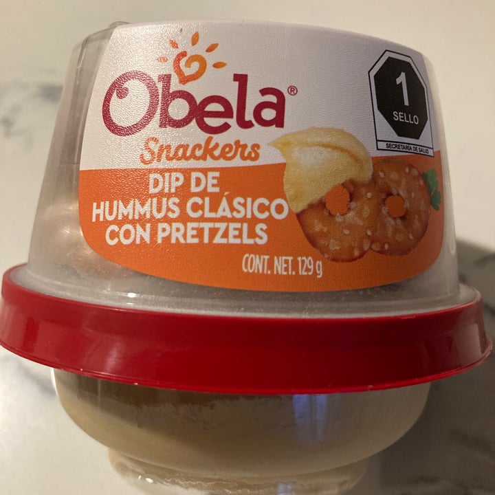 Obela Hummus clásico con pretzels Review abillion