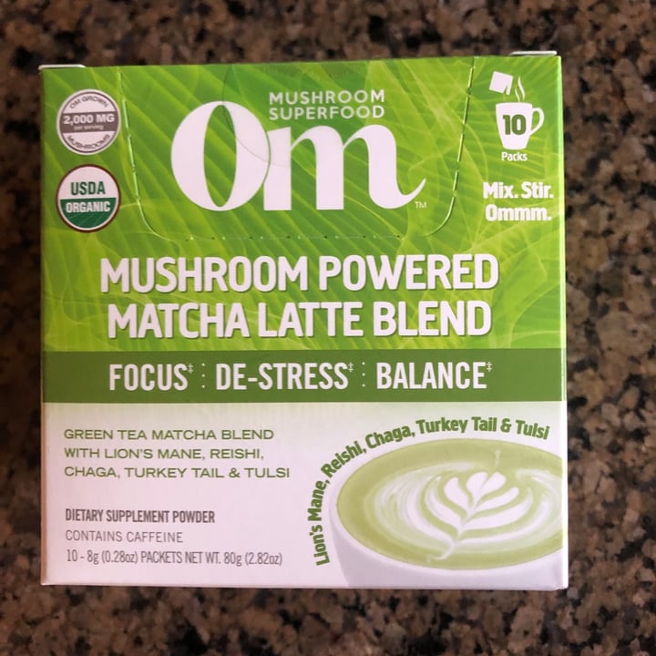 OM Mushroom Superfood Mushroom powered matcha latte blend Review abillion