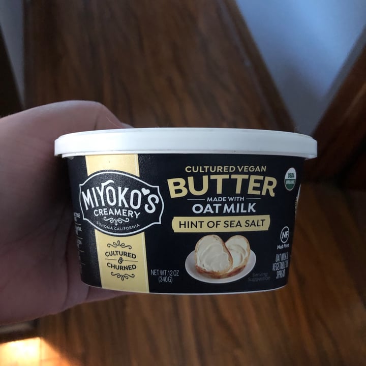 Miyoko's Creamery Cultured Vegan Butter Made With Oat Milk Hint of Sea