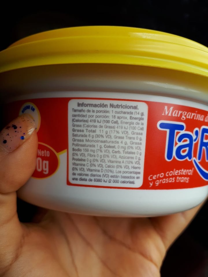 review photo of Ta'Riko TA'RICO Margarina de mesa shared by @violeta on 24 Dec 2019 - review