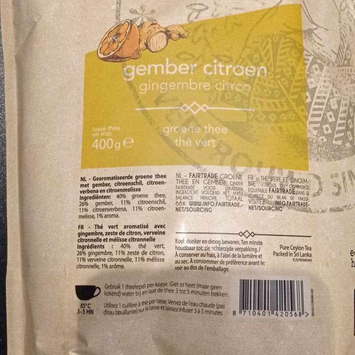 Alex meijer ginger lemon green tea Review abillion