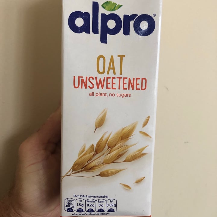 Alpro Unsweetened Oat Milk Review abillion