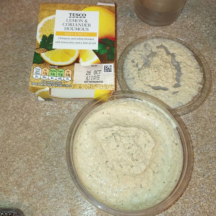 Tesco Lemon and coriander hummus Review abillion