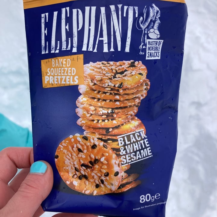 Elephant Pretzels with black and white sesame Review abillion