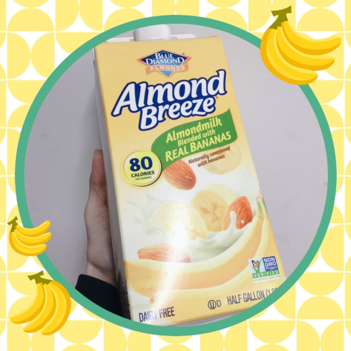 Blue Diamond Almond milk blended with real bananas Review abillion