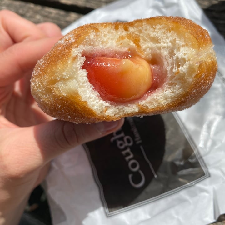 Coughlans Banstead United Kingdom Jam & Custard donught Review abillion