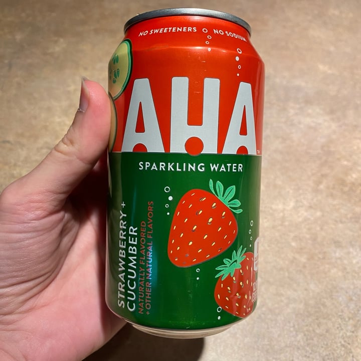 AHA Strawberry & Cucumber Sparkling Water Review abillion