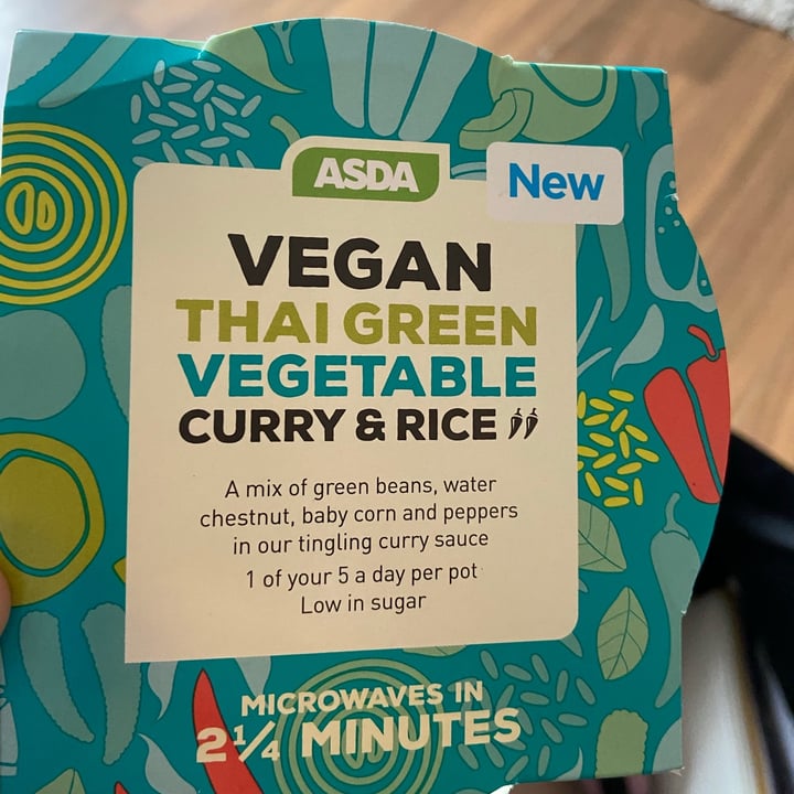ASDA Vegan Thai green vegetable curry & rice Review abillion