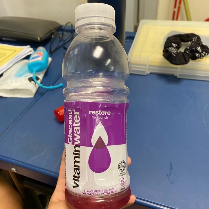 Glaceau Vitamin Water Restore Fruit Punch Vitamin Water Review abillion