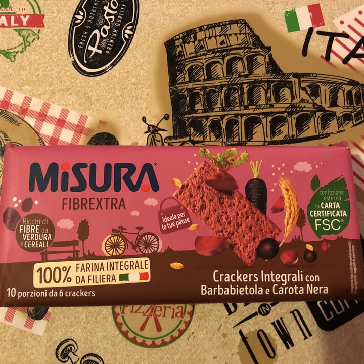 Misura Crackers Integrali con Barbabietola e Carota Nera - Fibraextra ...