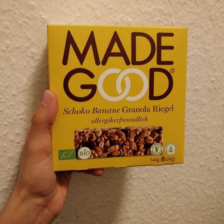 Made Good Schoko Banane Granola Riegel Review | abillion