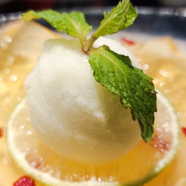 review photo of LingZhi Vegetarian - Velocity@Novena Chilled Aloe Vera with Grass Jelly topped with Lime Sorbet shared by @varun on 27 Sep 2020 - review