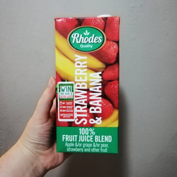 Rhodes Strawberry & Banana Fruit Juice Review abillion