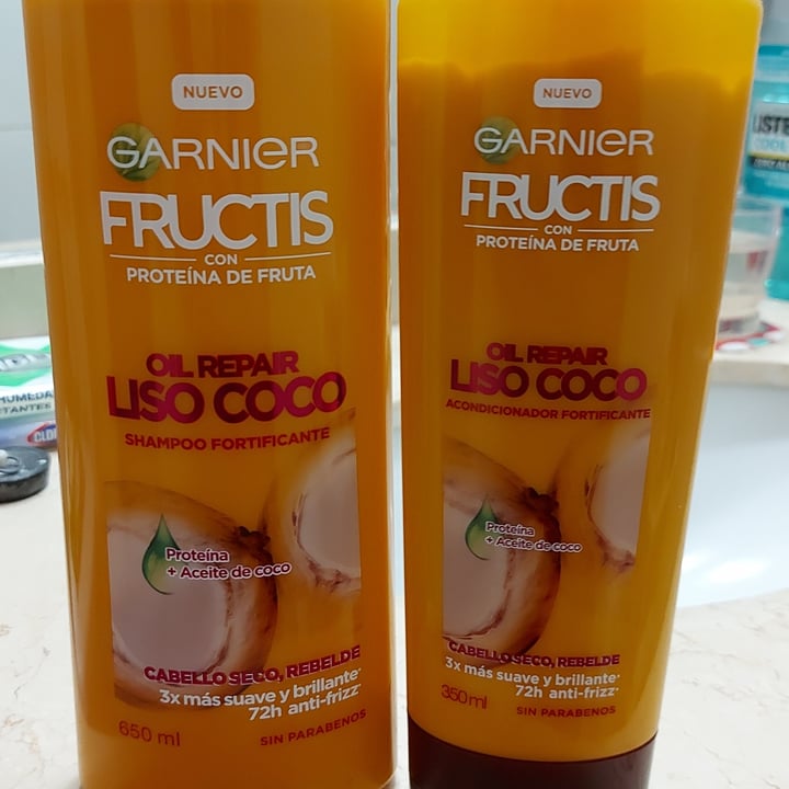nicotine tennis Hechting Garnier Fructis Garnier Fructis Oil Repair Liso Coco Shampoo Fortificante  Review | abillion