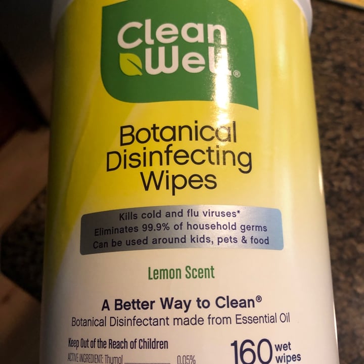 CleanWell Botanical disinfecting wipes Review abillion