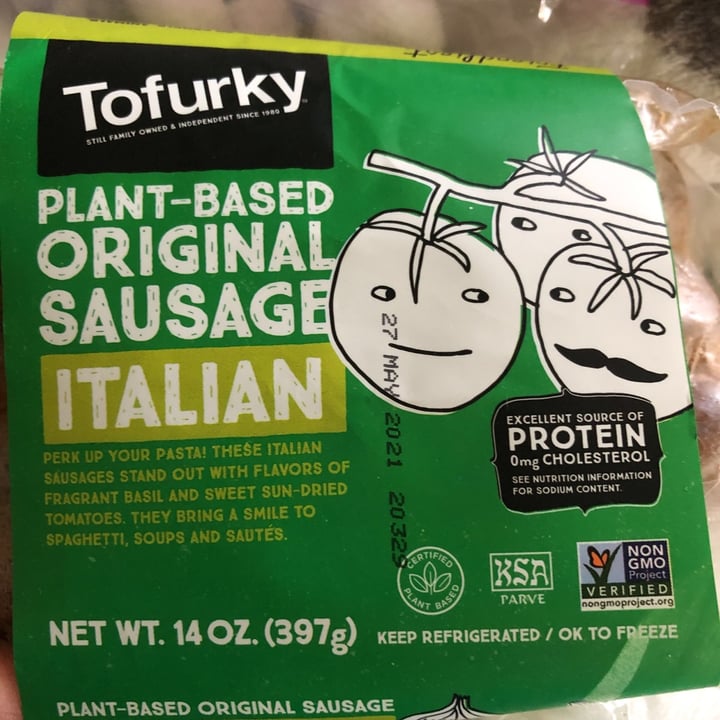Tofurky Plantbased Sausages Italian Review abillion