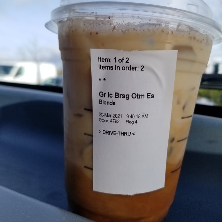 Starbucks Campbell River, Canada Brown Sugar Oatmilk Shaken Espresso