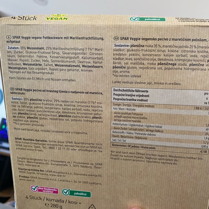review photo of Spar Veggie Veganes Hefegebäck ( Krapfen) shared by @joyveg on 19 Jan 2022 - review