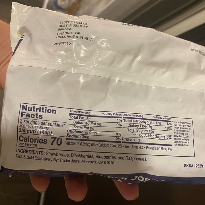 Trader Joe's Fancy berry medley Review abillion