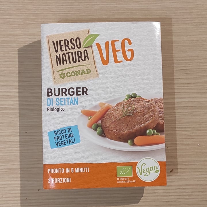 Verso Natura Conad Veg Burger Di Seitan Biologico Review abillion
