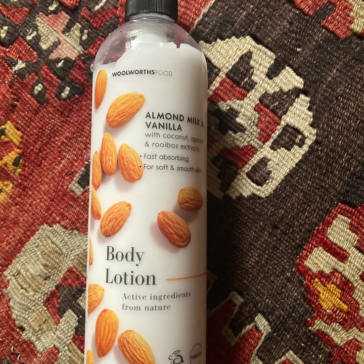 Woolworths Almond milk and vanilla body lotion Review abillion
