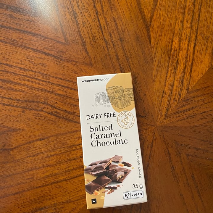 Woolworths Food Dairy Free Salted Caramel Chocolate Review abillion