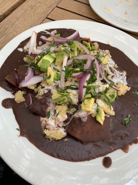 Enfrijoladas de Yaca