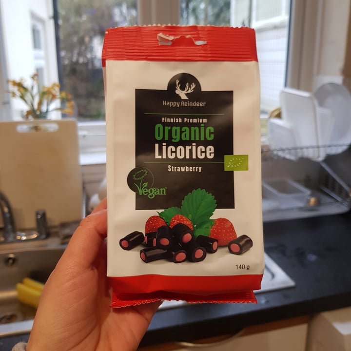 Happy Reindeer Organic Licorice Strawberry Review abillion