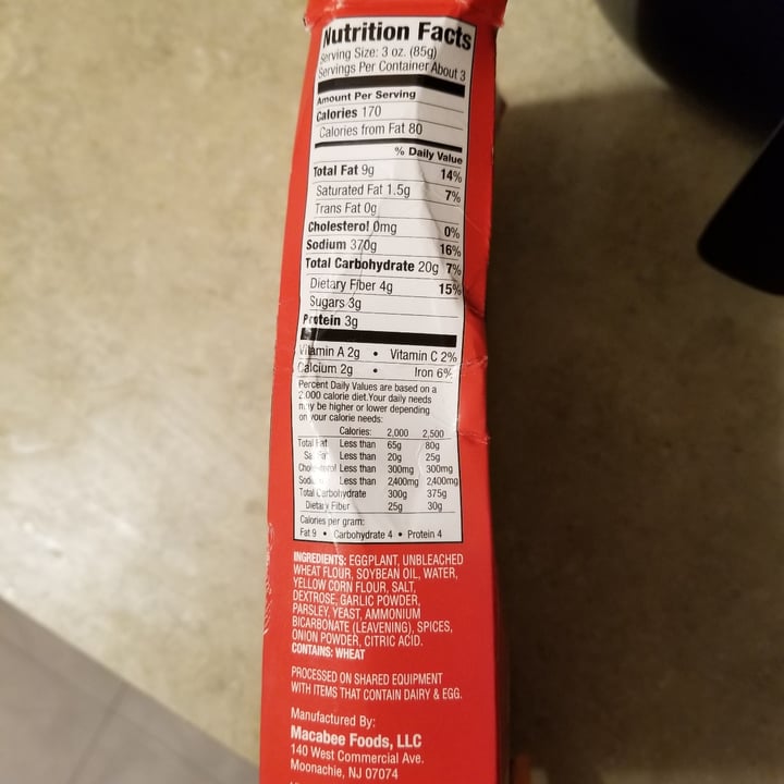 Macabee Breaded eggplant cutlets Reviews abillion