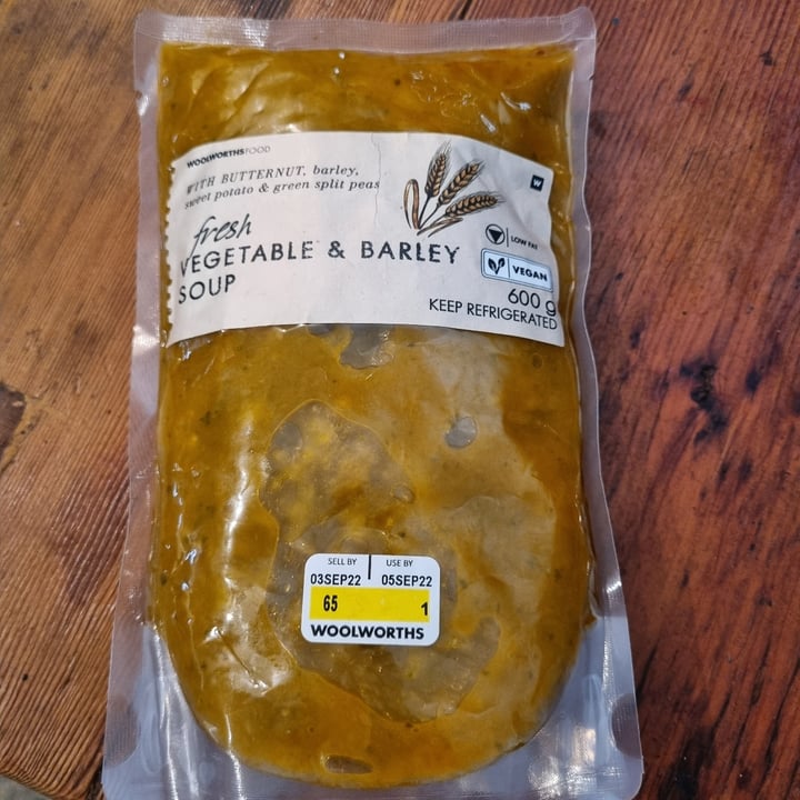 Woolworths Food Barley and Vegetable Soup Review abillion