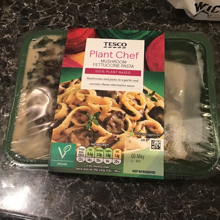 Tesco Plant Chef Mushroom Fettuccine Pasta Review abillion