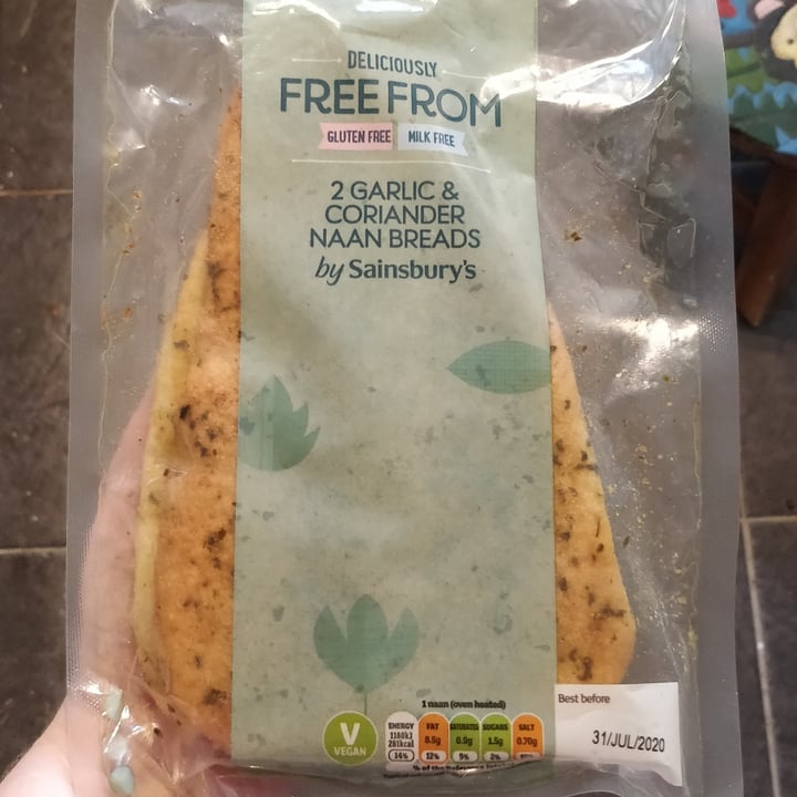 Sainsbury's Garlic and coriander naan bread Review abillion
