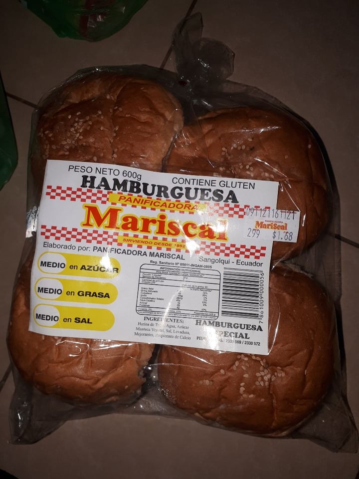 photo of Panificadora Mariscal Hamburguesa shared by @violeta on  13 Nov 2021 - review
