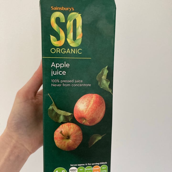 Sainsbury's Organic apple juice Review abillion