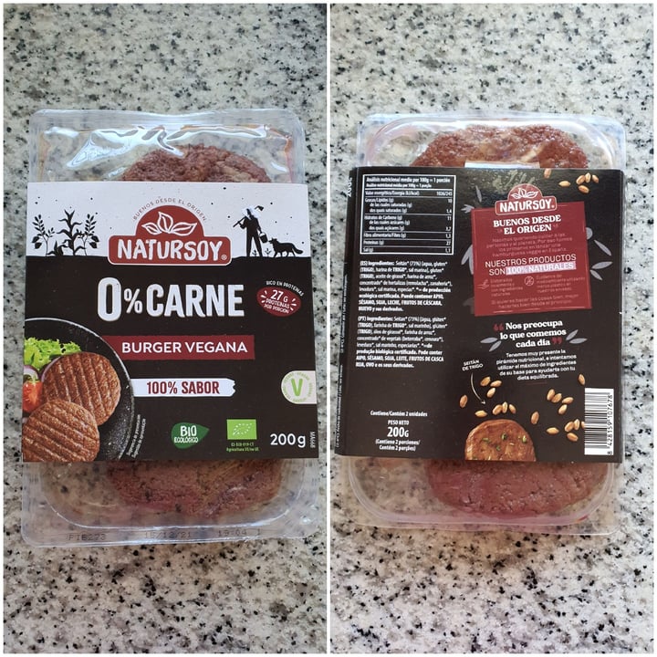 review photo of Natursoy Burger Vegana shared by @evahernandezmartinez on 23 Oct 2021 - review