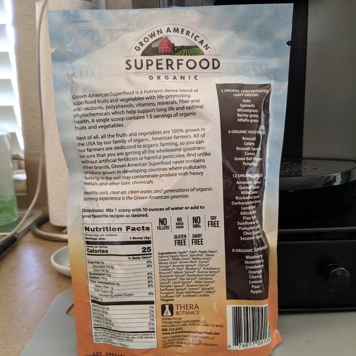 Grown American Superfood Organic Review abillion