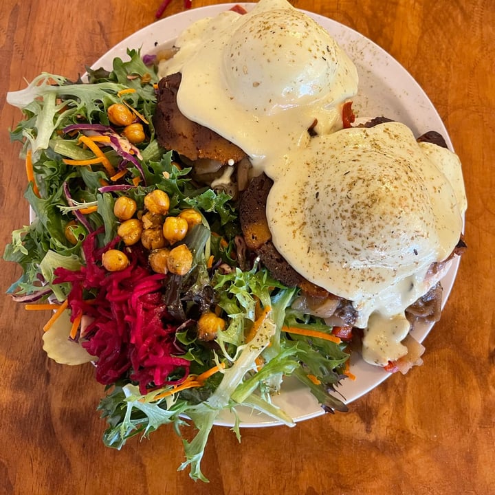 Chickpea restaurant East Side, Vancouver, Canada Bacon LATKES BENECHICK