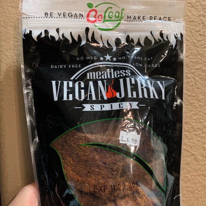 BeLeaf Vegan Meatless vegan jerky spicy Review abillion