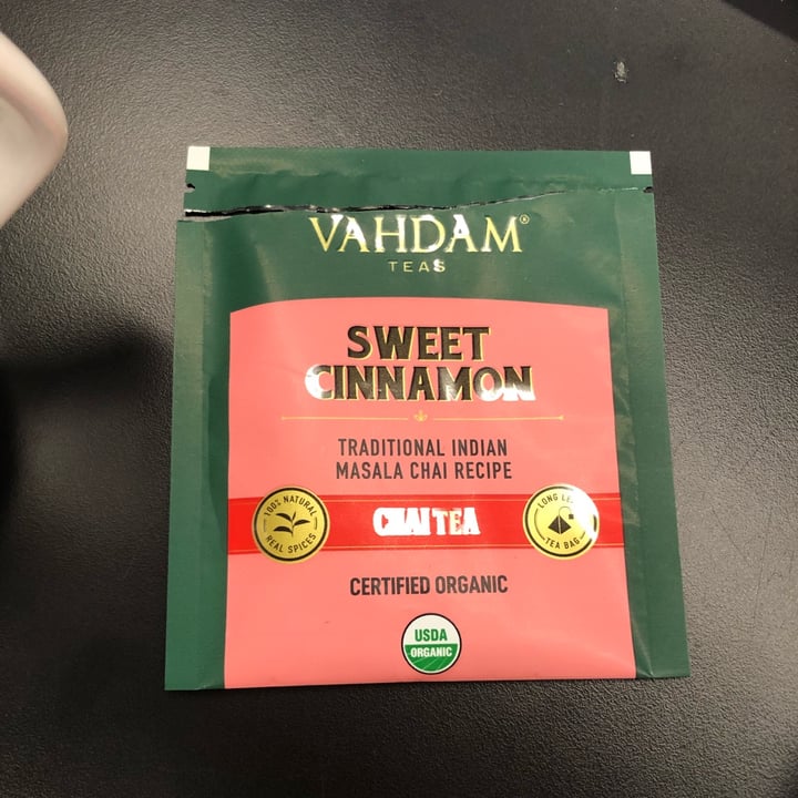 Vahdam Sweet cinnamon Chai Review abillion