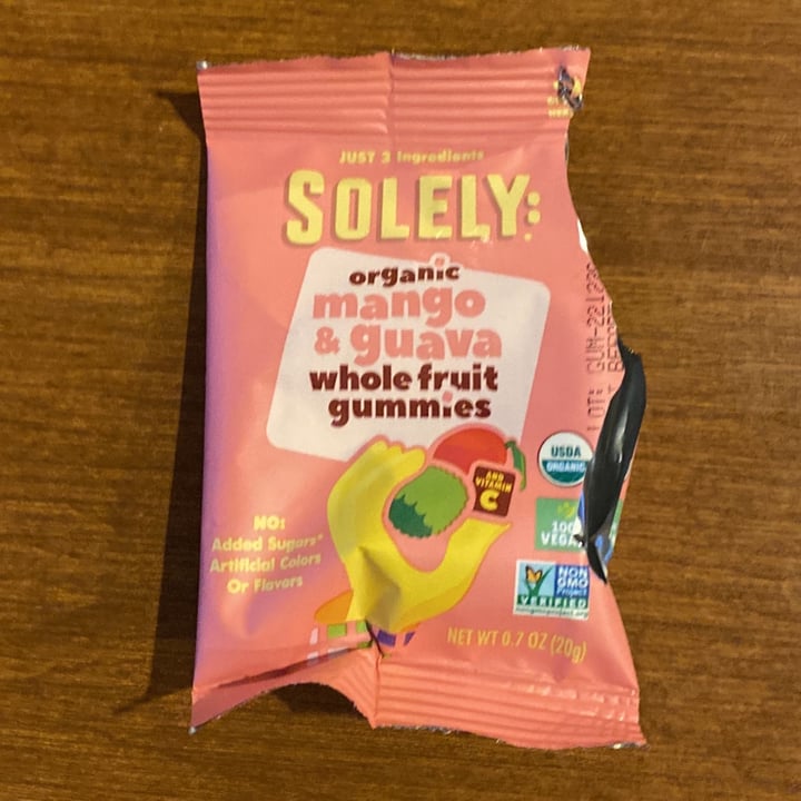 Solely Organic Mango & Guava Whole Fruit Gummies Review abillion