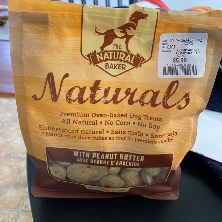 The Natural Baker Premium OvenBaked Dog Treats With Peanut Butter