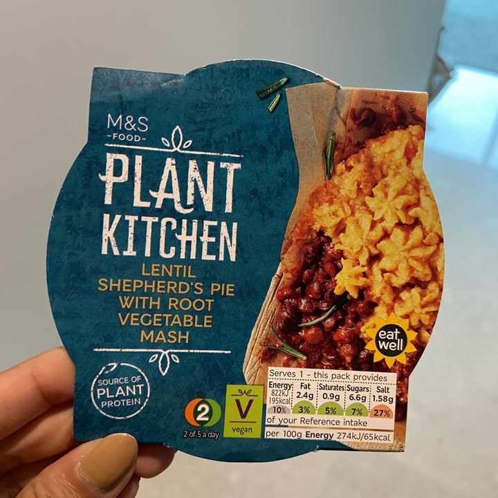 Plant Kitchen (M&S) Plant Kitchen Lentil Shepherd's Pie Review abillion