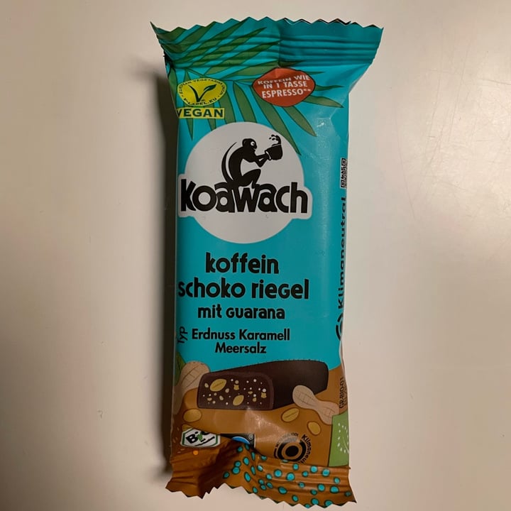 Koawach Koffein Schoko Riegel - Erdnuss Karamell Meersalz Review | abillion