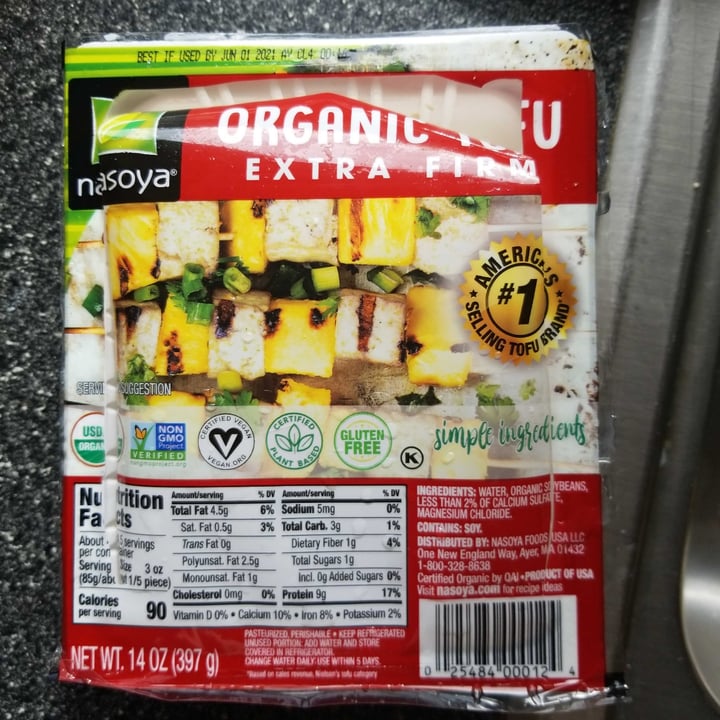 Nasoya Organic Extra Firm Tofu Reviews abillion