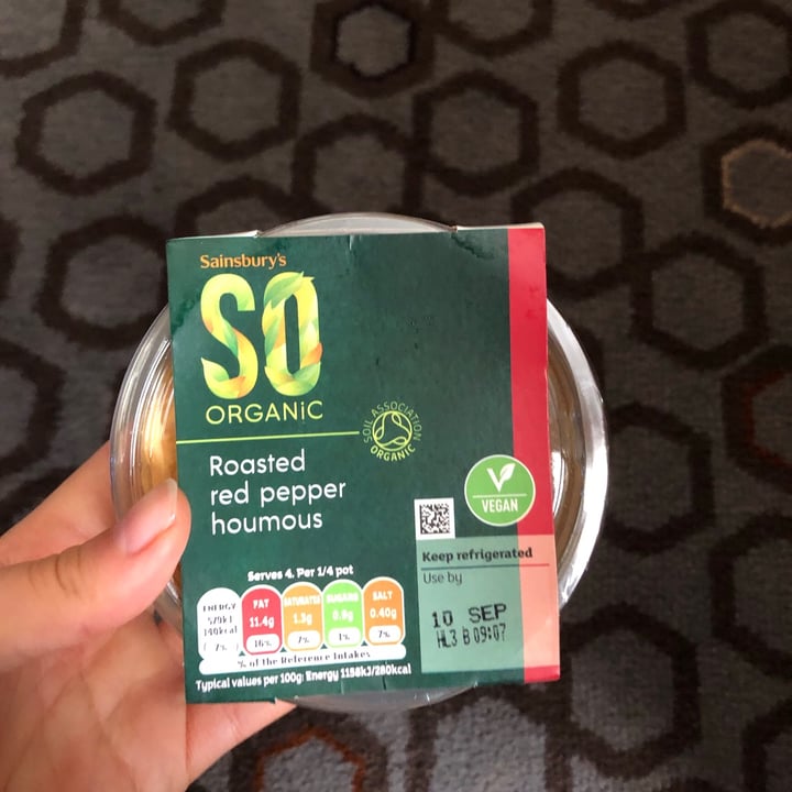 Sainsbury's Organic red pepper hoummous Review abillion