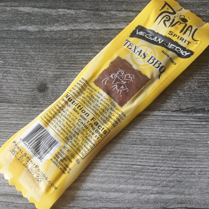 Primal Spirit Vegan Jerky Primal Spirit Vegan Jerky Texas BBQ Review