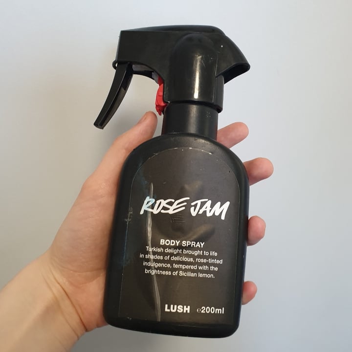 LUSH Fresh Handmade Cosmetics Rose Jam Body Spray Review abillion