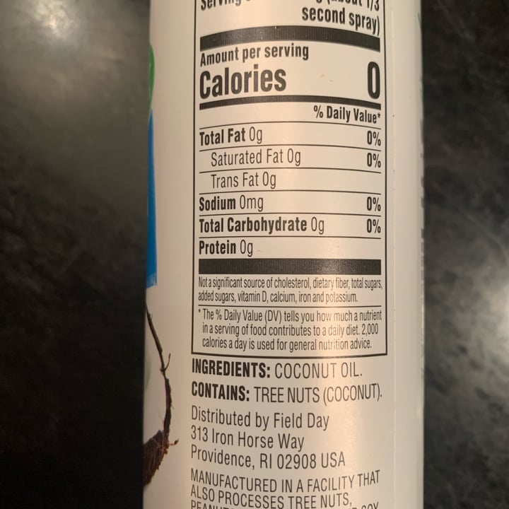 Field Day Coconut Oil Cooking Spray Review abillion