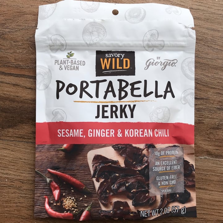 Savory Wild Portabella Jerky Sesame, Ginger & Korean Chili Review