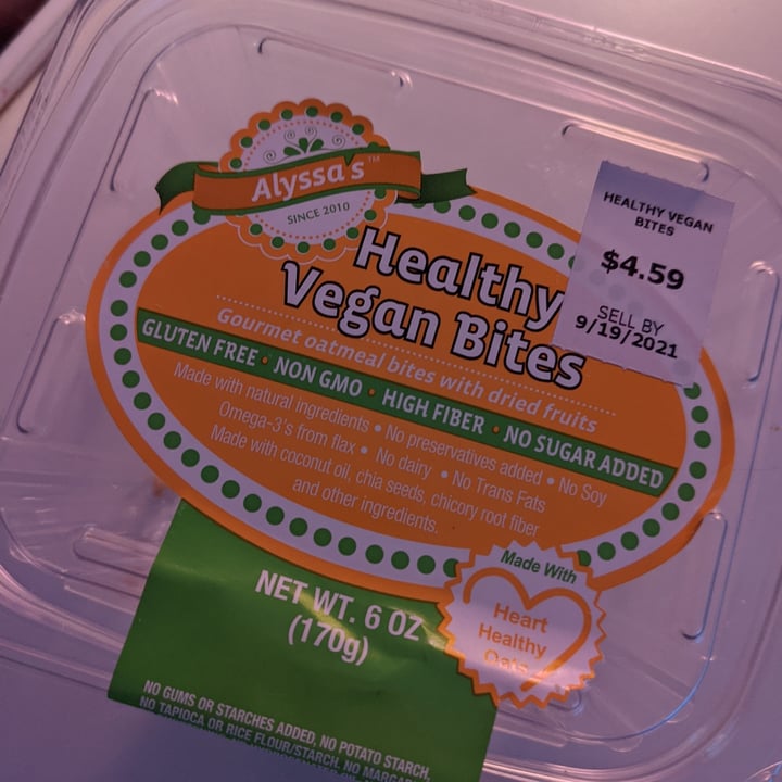 Alyssa’s Alyssa’s Healthy Vegan Bites Review abillion